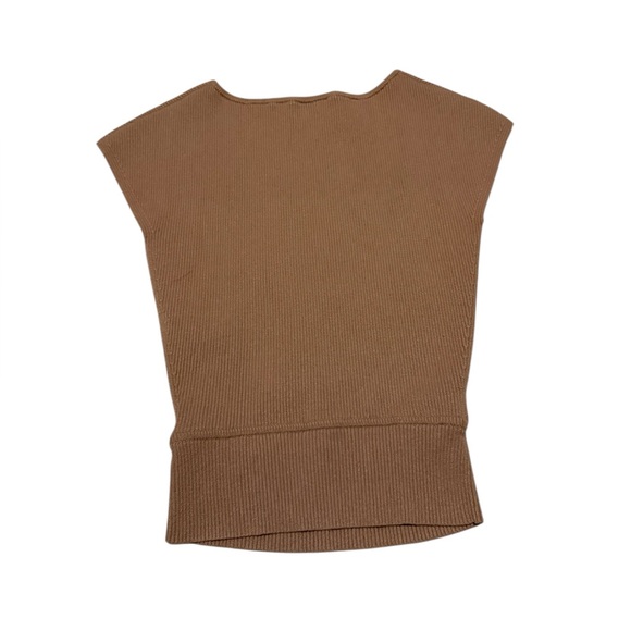Aritzia Wilfred Cutout Knit Top in Light Brown Size XS - Picture 4 of 5